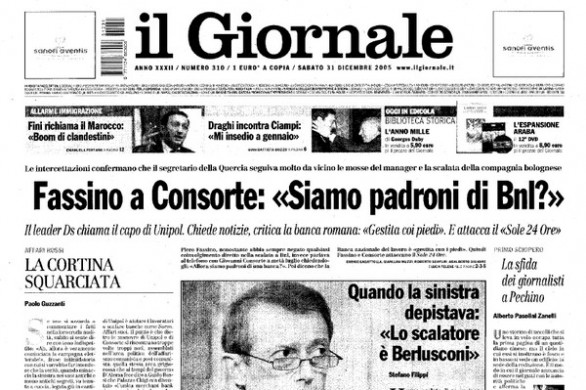 Paolo Berlusconi indagato per la pubblicazione dell’intercettazione di Fassino e Consorte