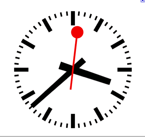 L’orologio dell’iPad come quello delle ferrovie svizzere