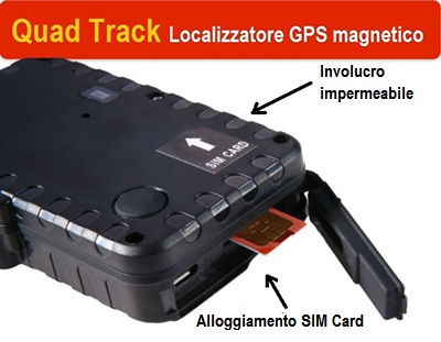 Localizzatore Quad-Track: rintraccia qualsiasi veicolo fermo o in movimento